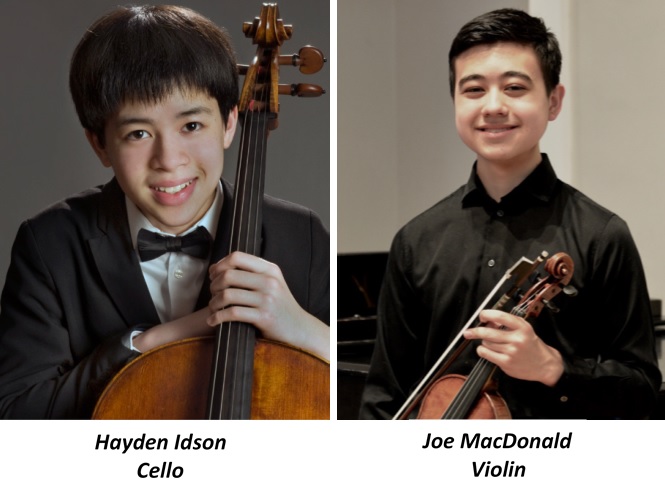 Hayden Idson, Cello, and Joe MacDonald, Violin